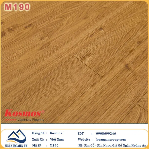 Sàn Gỗ Công Nghiệp KosMos Dày 8mm M190